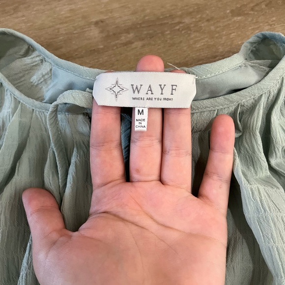 Wayf blue blouse - Picture 3 of 4